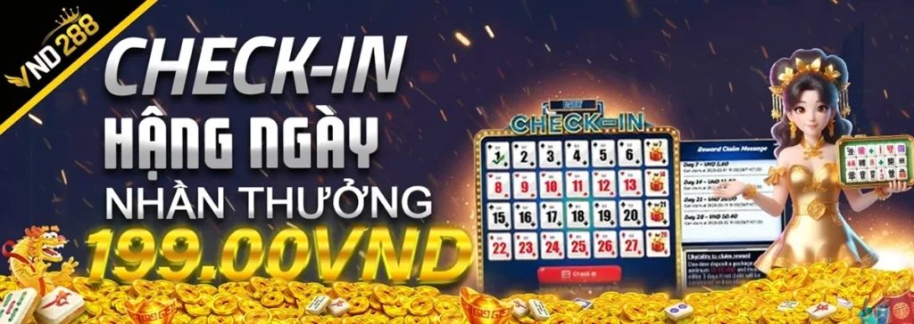 VND288 nhận thưởng ngày
